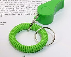 Sport Whistle with Bracelet 6pcs Loud Clear Plastic Whistles with Stretchable