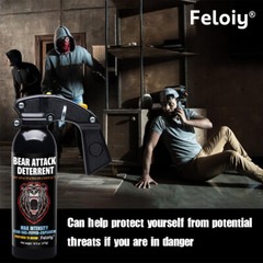 Feloiy Bear Repellent Spray Self Defense Security Protection 16 oz 35 Ft