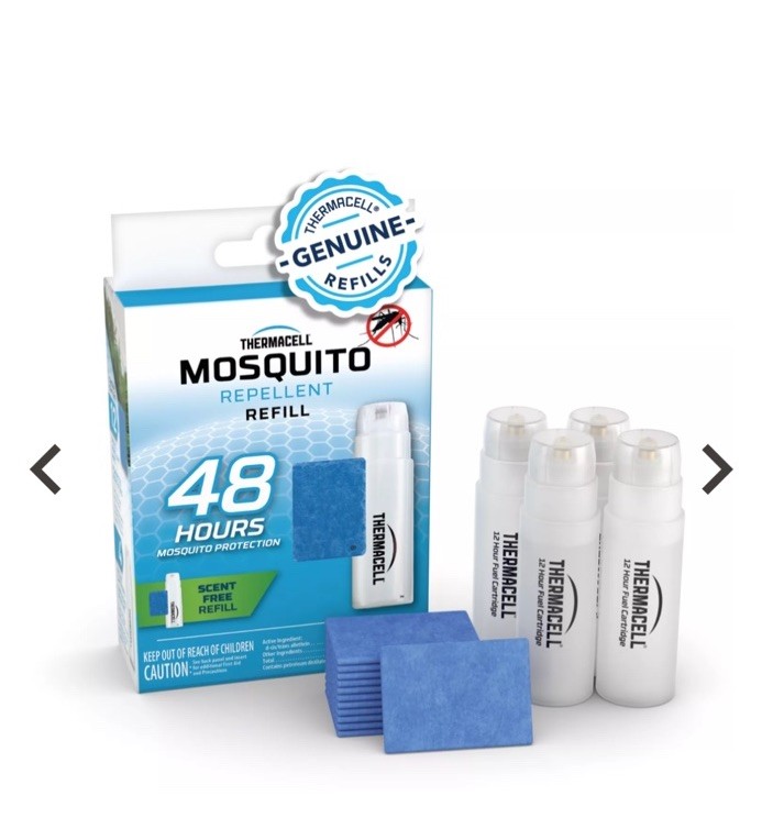 2 PACK-Thermacell Mosquito Repellent Refills 48H Protection No Spray, Scent Free