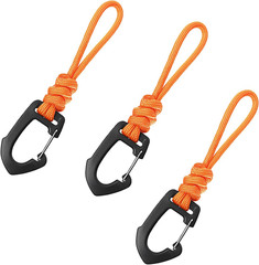 Paracord Keychain Carabiner, Lanyard Paracord Carabiner with Strap Backpack Buck