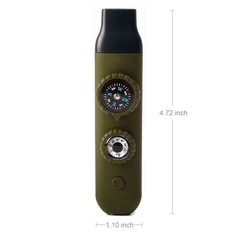 Emergency Survival Whistle with Lanyard, Compass & Thermometer – Ideal for Kayak