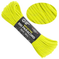 ATWOOD USA Reflective Paracord 550 Type III 7Strand 4mm AUTHENTIC small batch