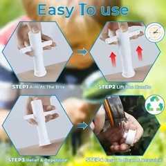 Suction Poison Extractor Tool Wasp Bee Sting Vacuum Venom First Aid Kit