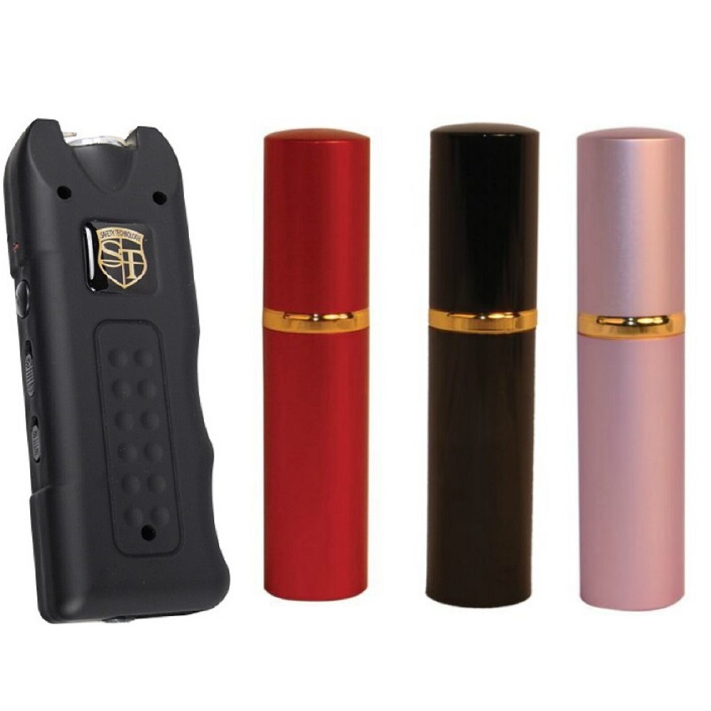 Women’s Protection Combo-MultiGuard 120 DB Siren-80 MV-Flashlight-Pepper Spray