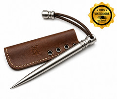 Stainless Steel Spike Tool Paracord Lanyard Tactical Keychain Self Defense Pen