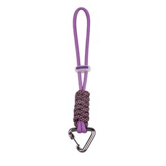 Hand Braided Paracord Keychain Triangular Metal Buckle EDC Survival Knife Lanyar