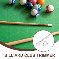 1 Set Silver Alloy Pool Cue Repair Tool Durable Clamp for Billiard Cue Tips