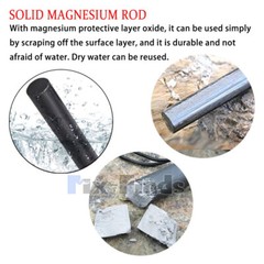 Lot Outdoor Survival Ferrocerium Flint Fire Starter Magnesium Ferro Rod Camping