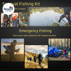 Mini Survival Fishing Kit Small Emergency Fishing Tacklebox Pocket Outdoor Fishi
