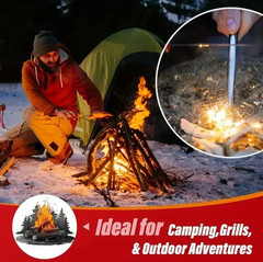 60pcs Natural Fire Starter Wax Wood Sticks – Fireplace, BBQ, Stove & Chimney Use