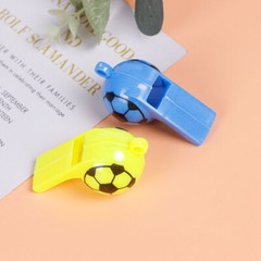 10Pcs/Set Mini Plastic Whistle With Rope Football Cheerleading Whistle Cute Gift