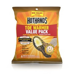 HotHands Toe Warmers – Long Lasting Natural Odorless Air 6 Pair, White