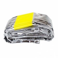 2 Pack Emergency Sleeping Bag Mylar Insulated Heat Light Weight 84×36 Inch