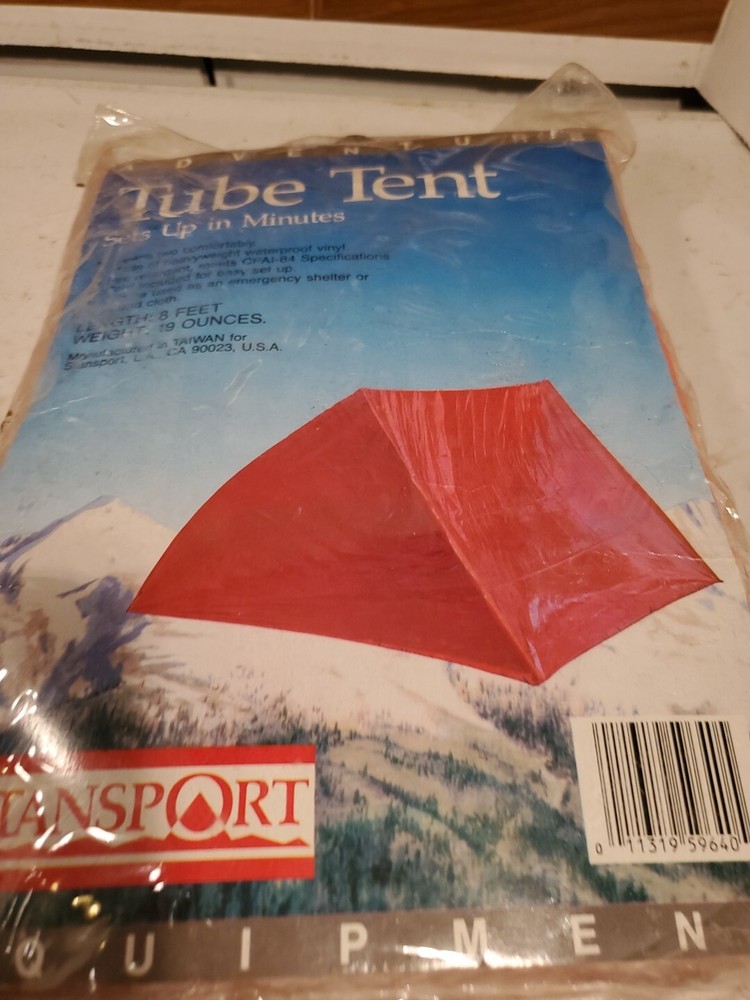 Stansport Outdoor Vinyl Tube Tent Camping/Hiking Emergency Survival Shelter