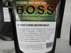 BOSS Survival Bug Out Bag Premium Bugout Pre-Packed Survival Kits Sealed 228 Pcs