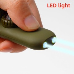 7-in-1 Survival Whistle: Compass, Thermometer, LED, Magnifier, Reflector