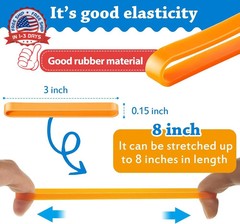 36 Pcs 3 Inch Silicone Rubber Bands Heavy-Duty Waterproof Assorted Colors for Pa