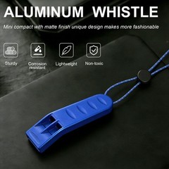 Emergency Survival Whistle, Loud 120+ dB Aluminum Alloy Metal Safety Whistle …