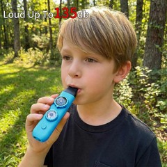 Multifunctional Survival Emergency Whistle for Kids with Middle, bule2pcs