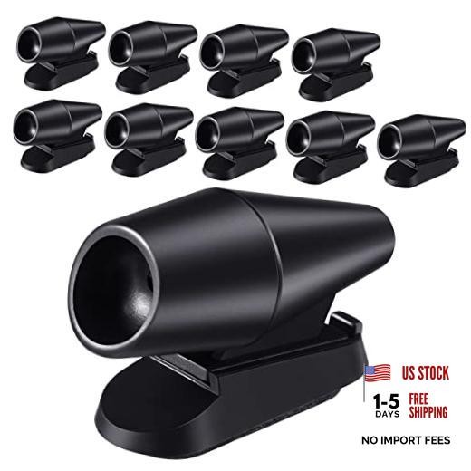 10 Pcs Deer Whistles for Car Deer Whistles for Vehicles Horns Avoids Black