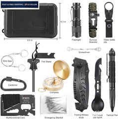 Survival kits 17 in 1, Emergency Gear and Equipment, Cool Large