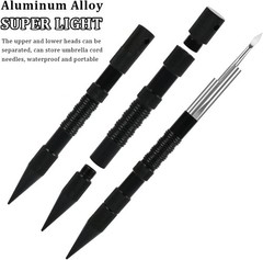 14Pcs Paracord Lacing Needle Kit Stainless Steel FID Tools Marlin Spike Bag