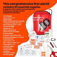 Emergency Survival Kit with First Aid Gears and Supplies – EDC Go Bugout Bag – G