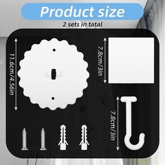 Durable Ceiling Mosquito Net Hooks – Easy Install & Versatile
