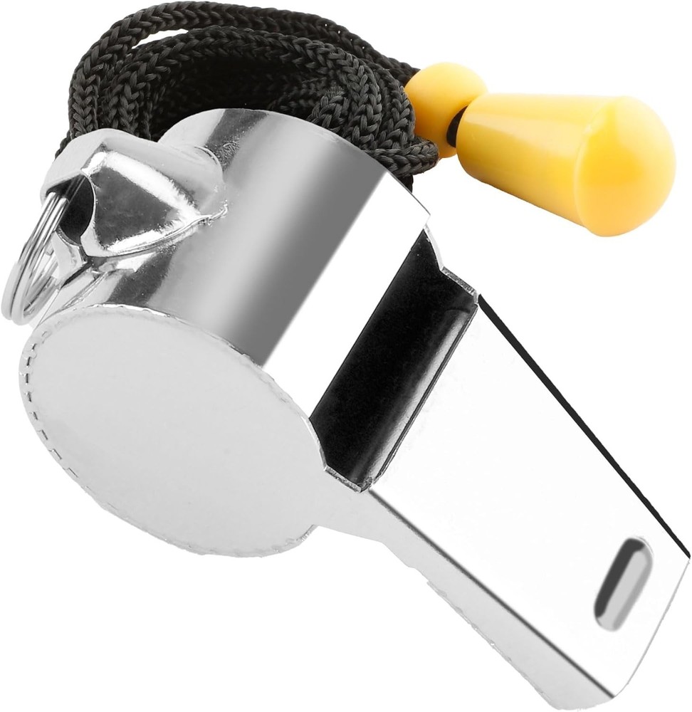Bsofing Coaches Whistle with Lanyard Loud Crisp Sound Referee Teacher Adult Use