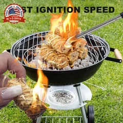 110 Pcs Fire Starter – Natural Fire Starters for Fireplace, Pellet Stove, BBQ, P