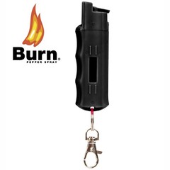 2 Pack BURN Pepper Spray Self Defense Combo 1/2oz Black & Pink