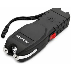 POLICE Stun Gun 2101 Max Volt Rechargeable with LED Flashlight & Siren Alarm