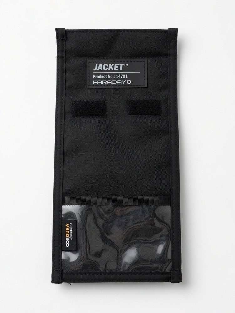 Faradayo Jacket RFID Signal Blocking Pouch RFID Blocking Cordura Black 14701