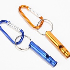 Safety Whistle Aluminum Alloys Construction Emergencies Tool Carabiner Clip