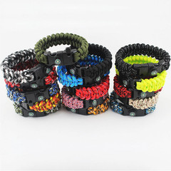 Paracord Buckle with Whistle Compass, Side Release Plastic Buckles for Paracord