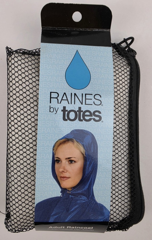 Raines By Totes Adult Raincoat One Size Fits All New In Original Packaging White