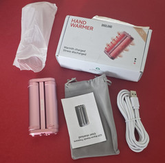 BROLAND G20 Rechargeable Rotatable Split Electric Hand Warmer 2-Pack Pink