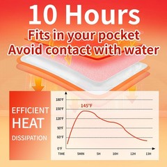 Hand Warmers Disposable 10 Pack – Up to 10 Hours of Heat 10 Hours, off white