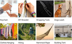 2Mm Paracord Rope, Outdoor Dia 1 Strand Core Multi-Function Paracord for Camping