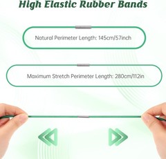 5 Pcs 96 Gallon Trash Can Rubber Bands, Heavy Black, Gray, Blue, White, Green
