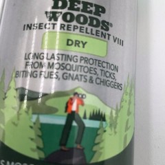 Lot of 2 OFF! Deep Woods Dry Spray Insect Repellent Aerosol Mosquito Tick Travel