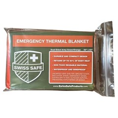 Swiss Safe Emergency Mylar Thermal Blanket 4-Pack – Gold Space Survival Gear