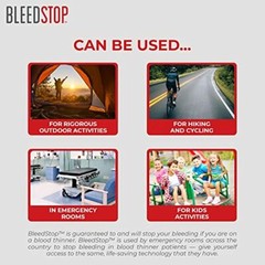 BleedStop First Aid Powder for Blood Clotting Trauma Kit Emergency Blood Thinner