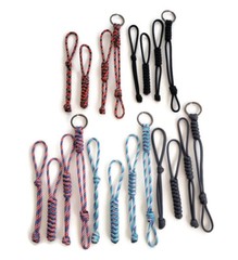 Paracord Lanyard/Keychain 550 Sampler (4 Item Pack) Various Colors (Handmade)