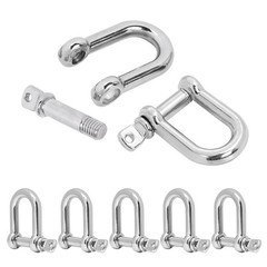 10 Pack Paracord Bracelet Clips 3/8 Inch Bow Anchor D Shackles Screw Pin