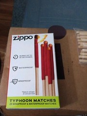 Zippo Typhoon Matches 25-Pack Windproof Waterproof for Camping Survival