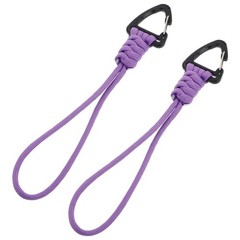 2Pcs Multifunctional Paracord Carabiner Lanyard for Hiking Camping Outdoor Use