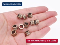Retro Brass Paracord Beads,10pcs EDC Charms Pendant for Knife Lanyard Cord Brace