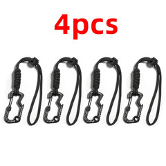 Multifunctional Tactical Hook Carabiner with Paracord Keychain Anti-Loss Rope fo