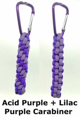 Paracord Keychain Fob – 550 Paracord w/ Carabiner Clip